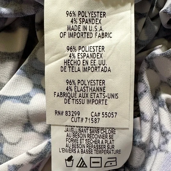 Tiana B. Blue and Purple Multi-Colored Graphic Midi Dress - Picture 8 of 8